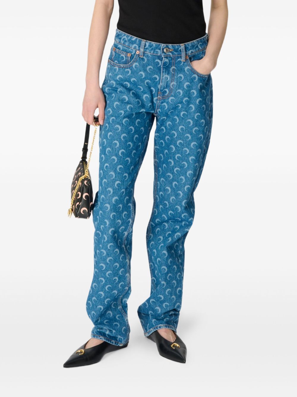 Marine Serre Jeans Clear Blue Basematerial: Co