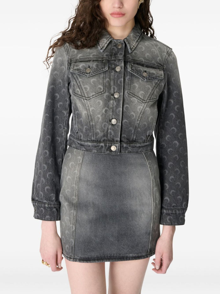 MARINE SERRE Coats Grey Basematerial: Co