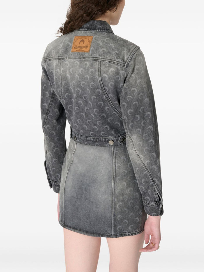 MARINE SERRE Coats Grey Basematerial: Co