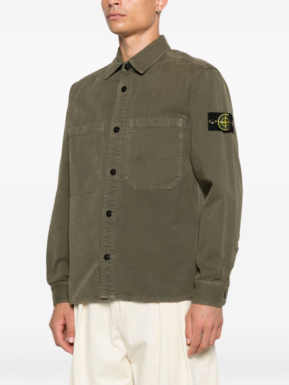Stone Island Shirts Green Cotton