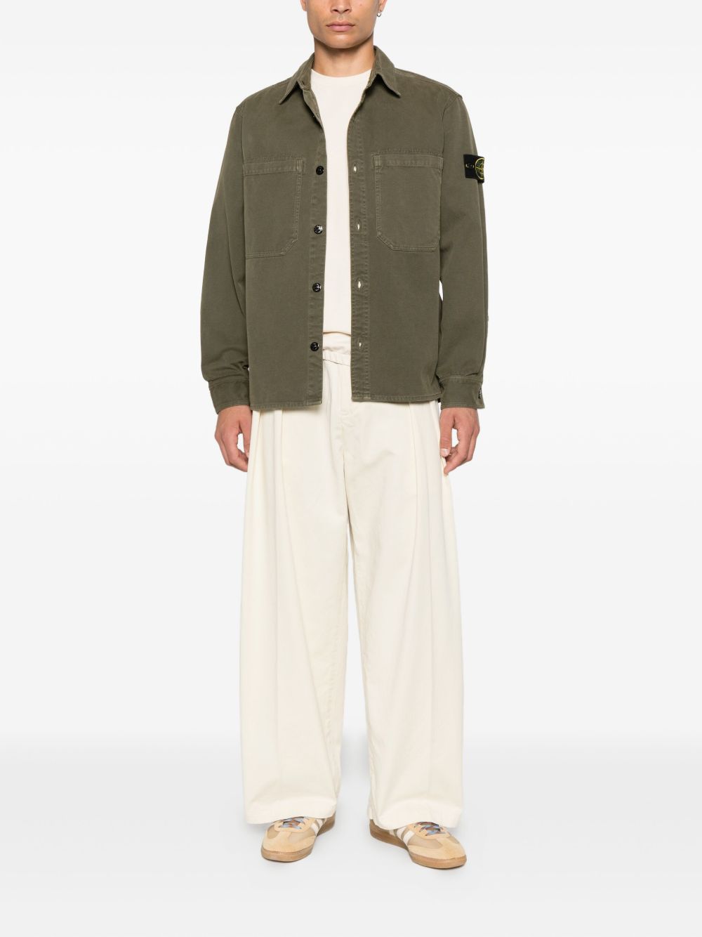 Stone Island Shirts Green Cotton