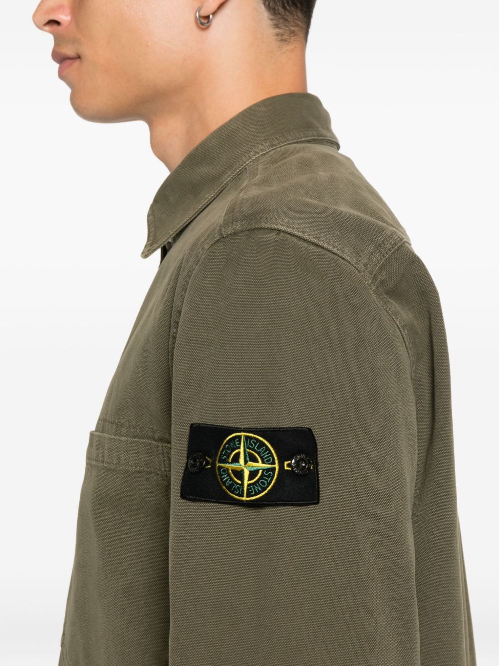 Stone Island Shirts Green Cotton