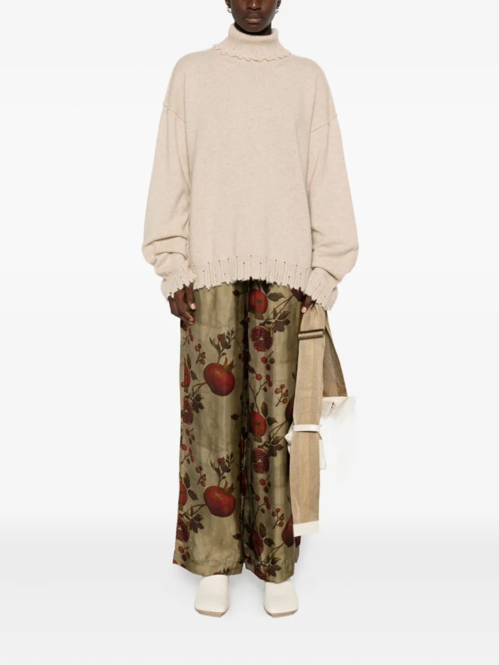 Uma Wang Sweaters Beige Wool