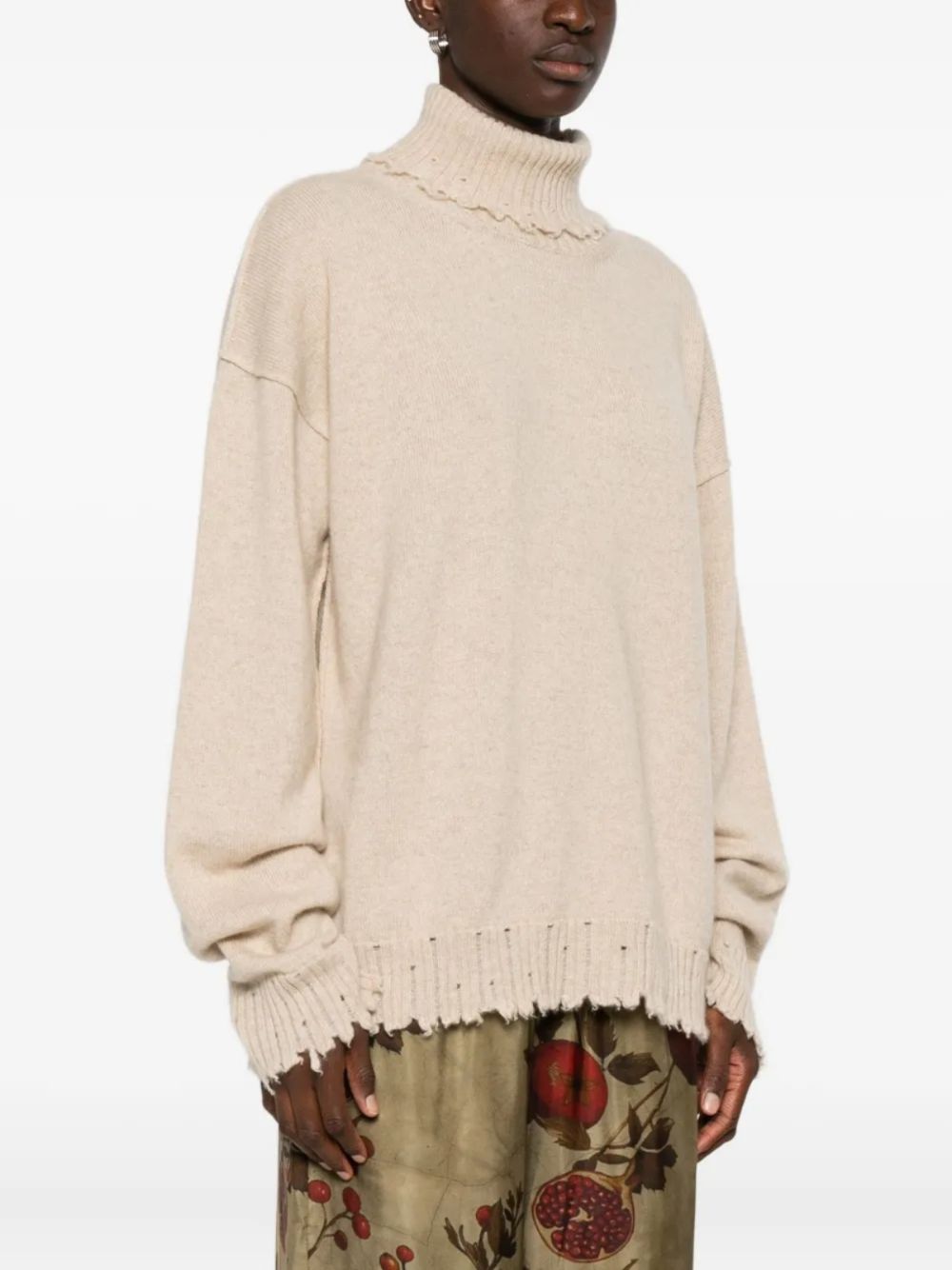 Uma Wang Sweaters Beige Wool