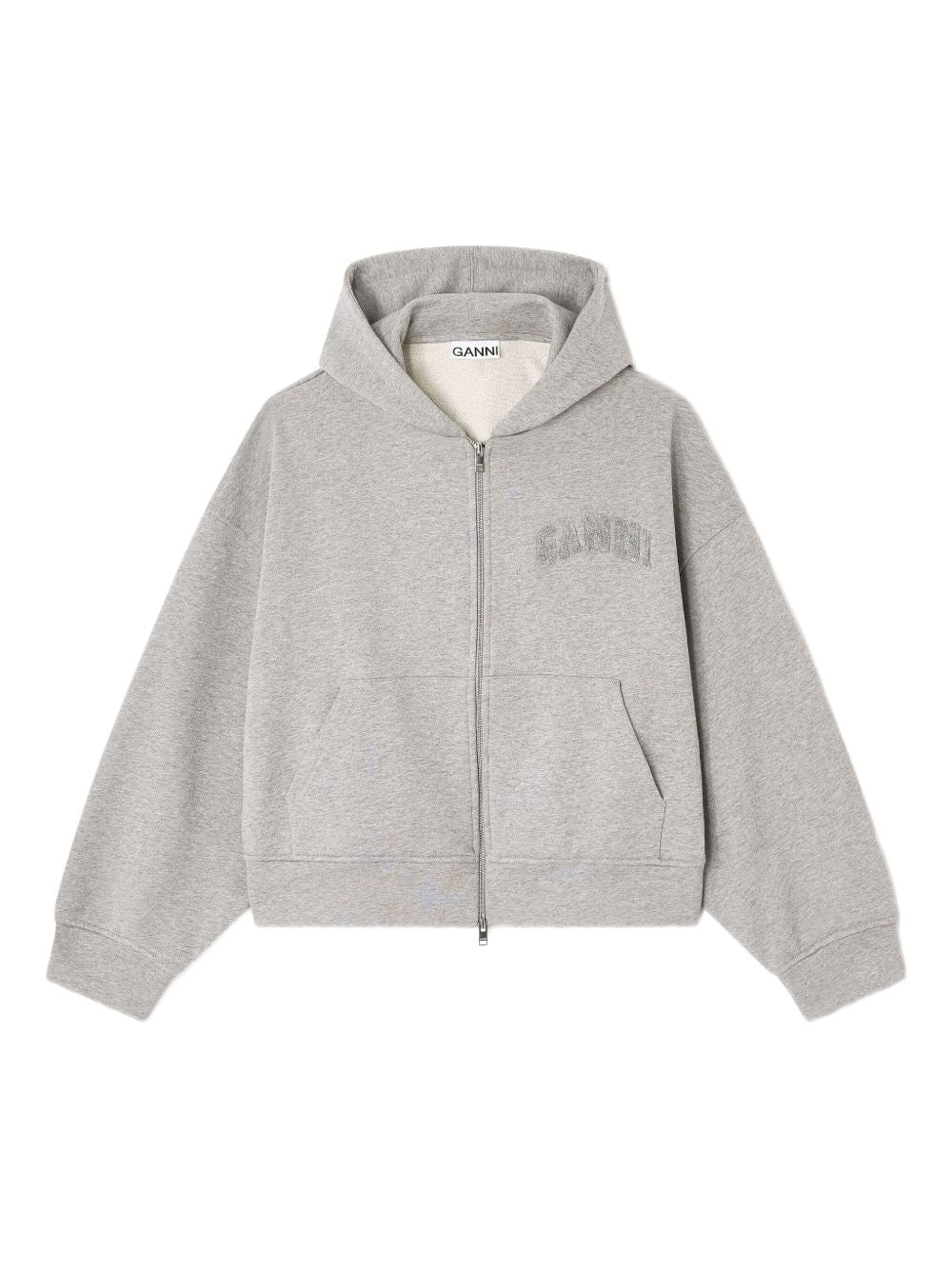 Ganni Sweaters Grey Organic Cotton