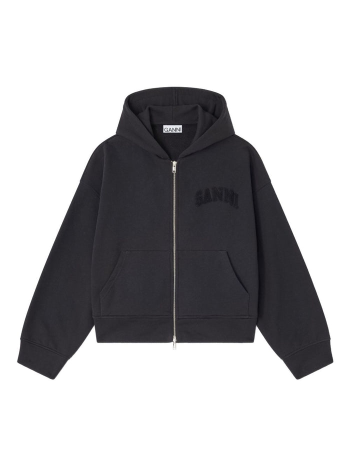 Ganni Sweaters Black Organic Cotton
