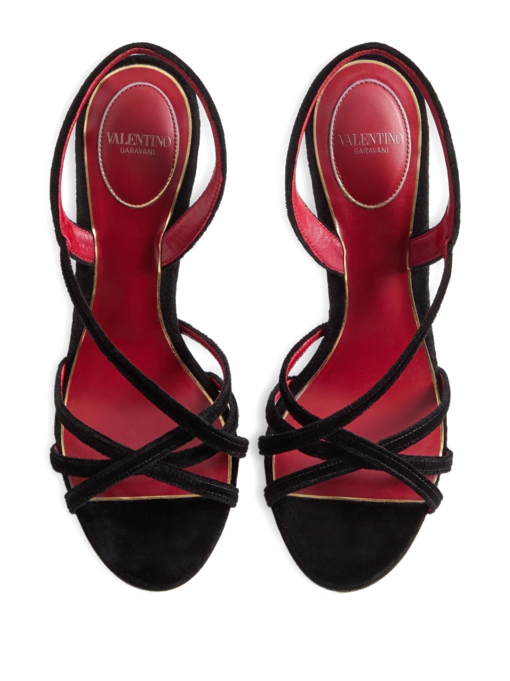 Valentino Garavani Sandals Black Velvet