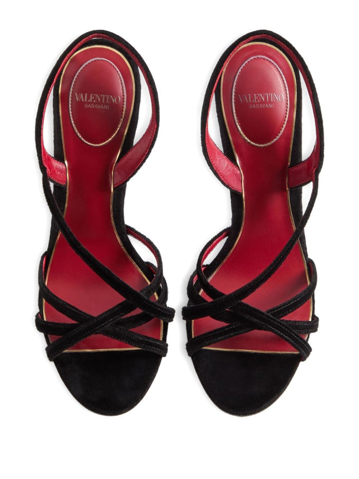 Valentino Garavani Sandals Black Velvet