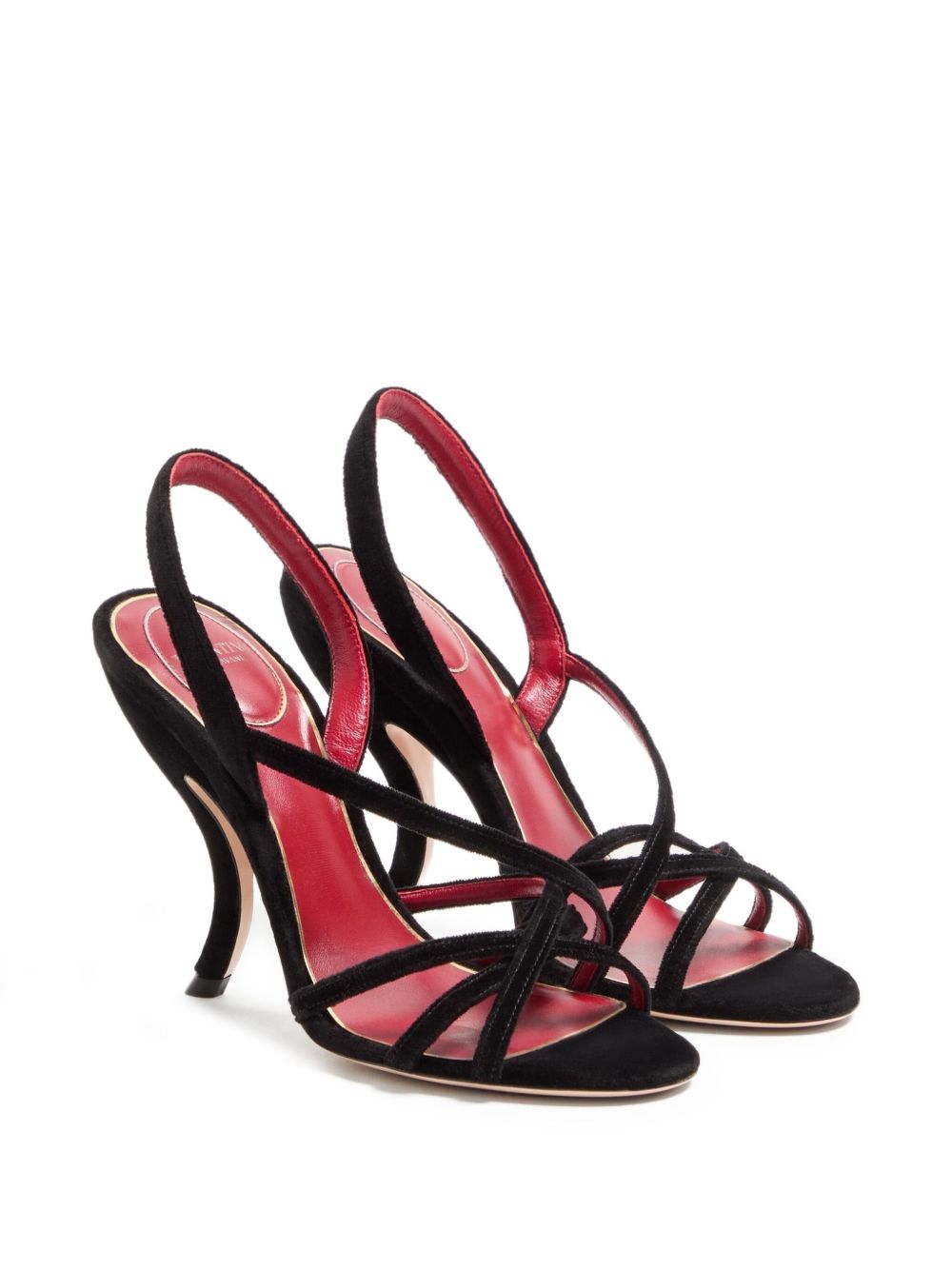 Valentino Garavani Sandals Black Velvet