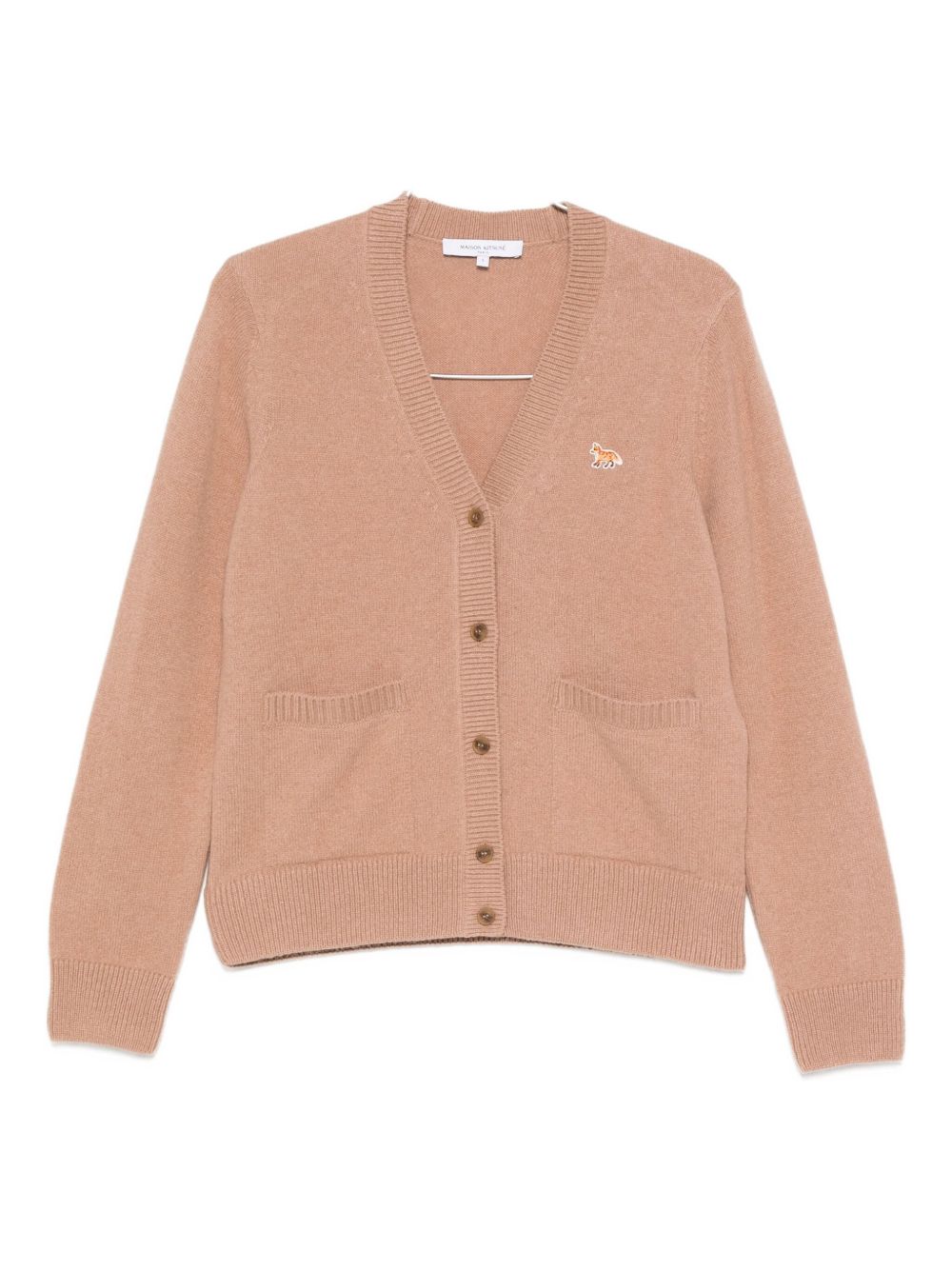 Maison Kitsune Sweaters Camel Wool