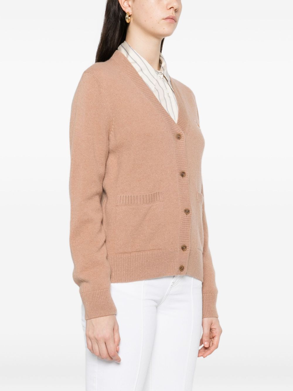Maison Kitsune Sweaters Camel Wool