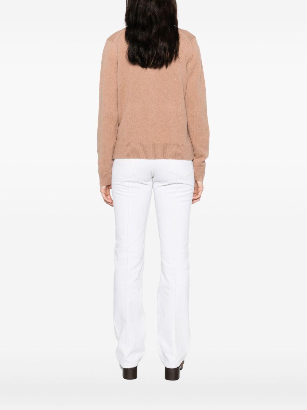 Maison Kitsune Sweaters Camel Wool