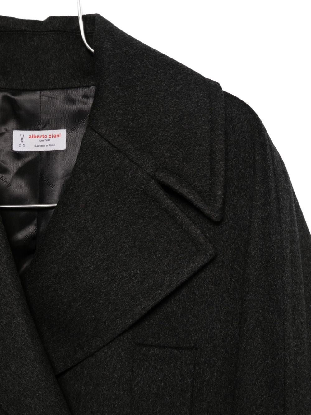 Alberto Biani Coats Grey Silk