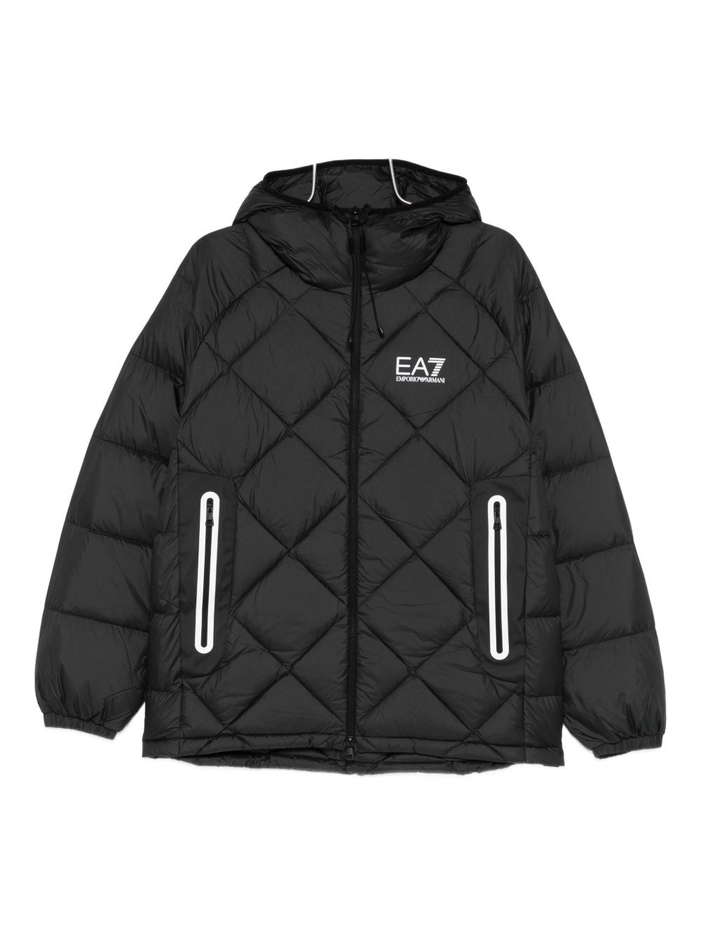 Ea7 Coats Nero Polyester