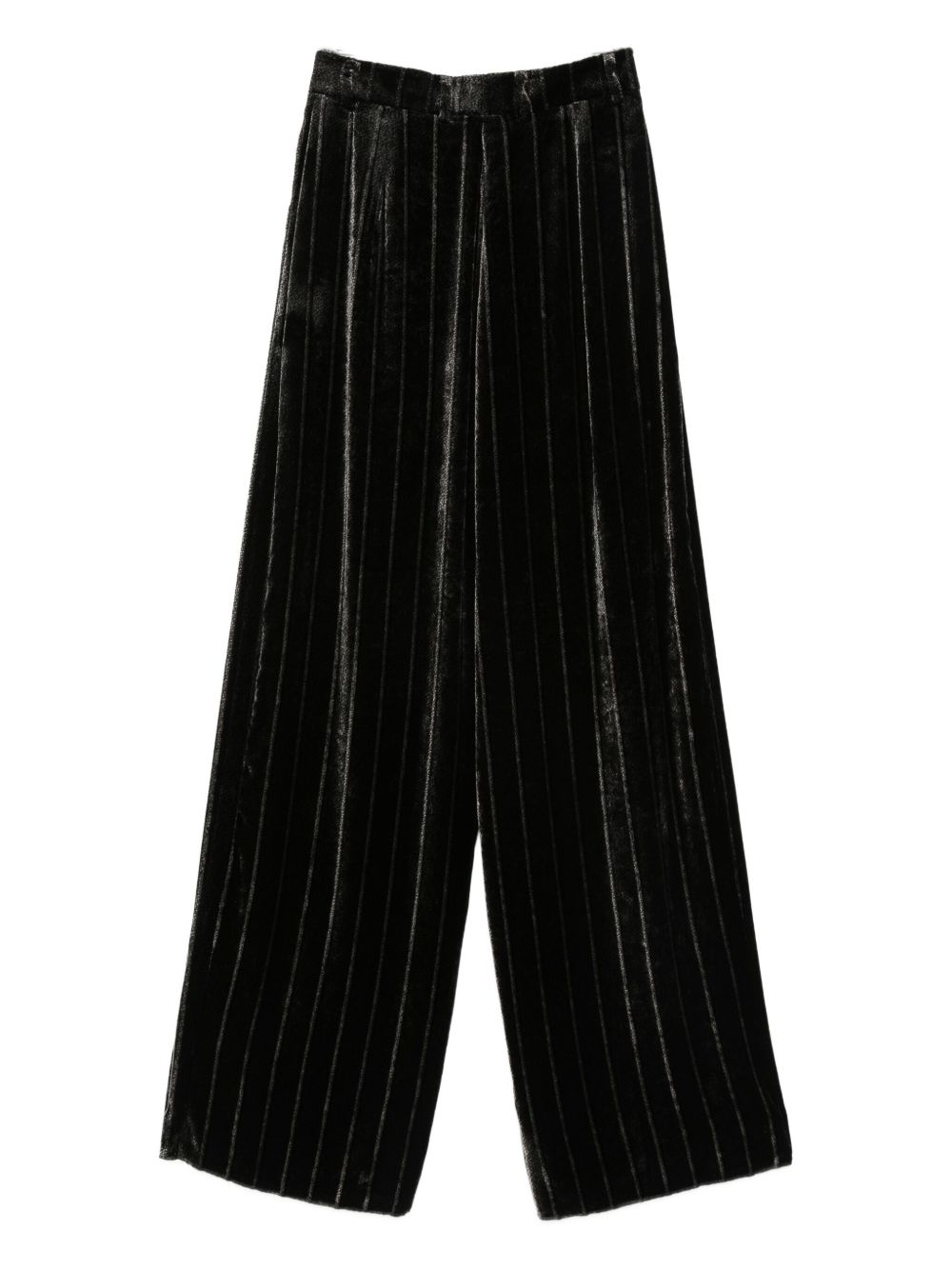 Emporio Armani Trousers Grigio Scuro Silk