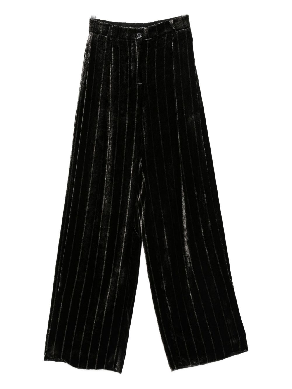 Emporio Armani Trousers Grigio Scuro Silk