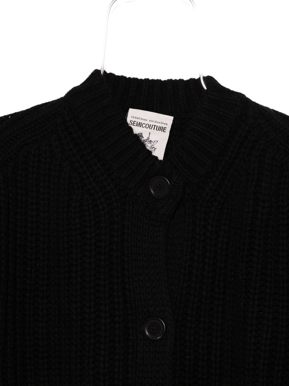 Semicouture Sweaters Black Fabric