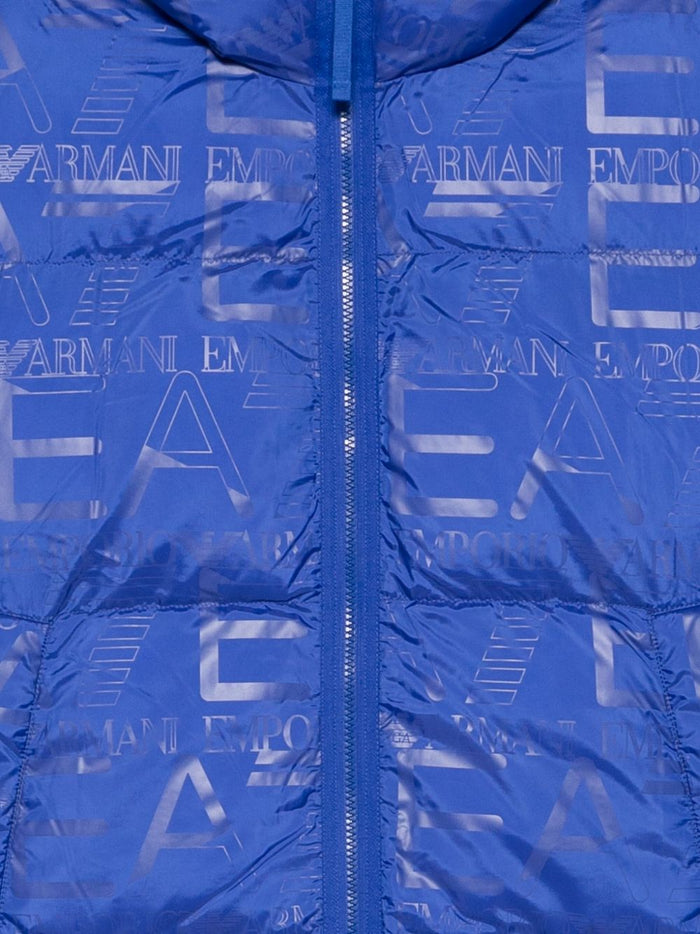 Ea7 Coats Blu Polyester