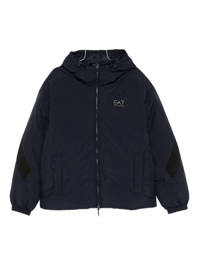 Ea7 Coats Blu Polyamide