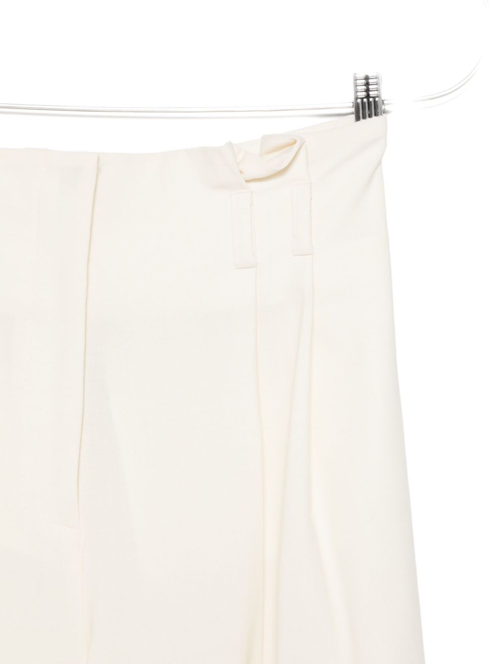 Semicouture Trousers White Silk