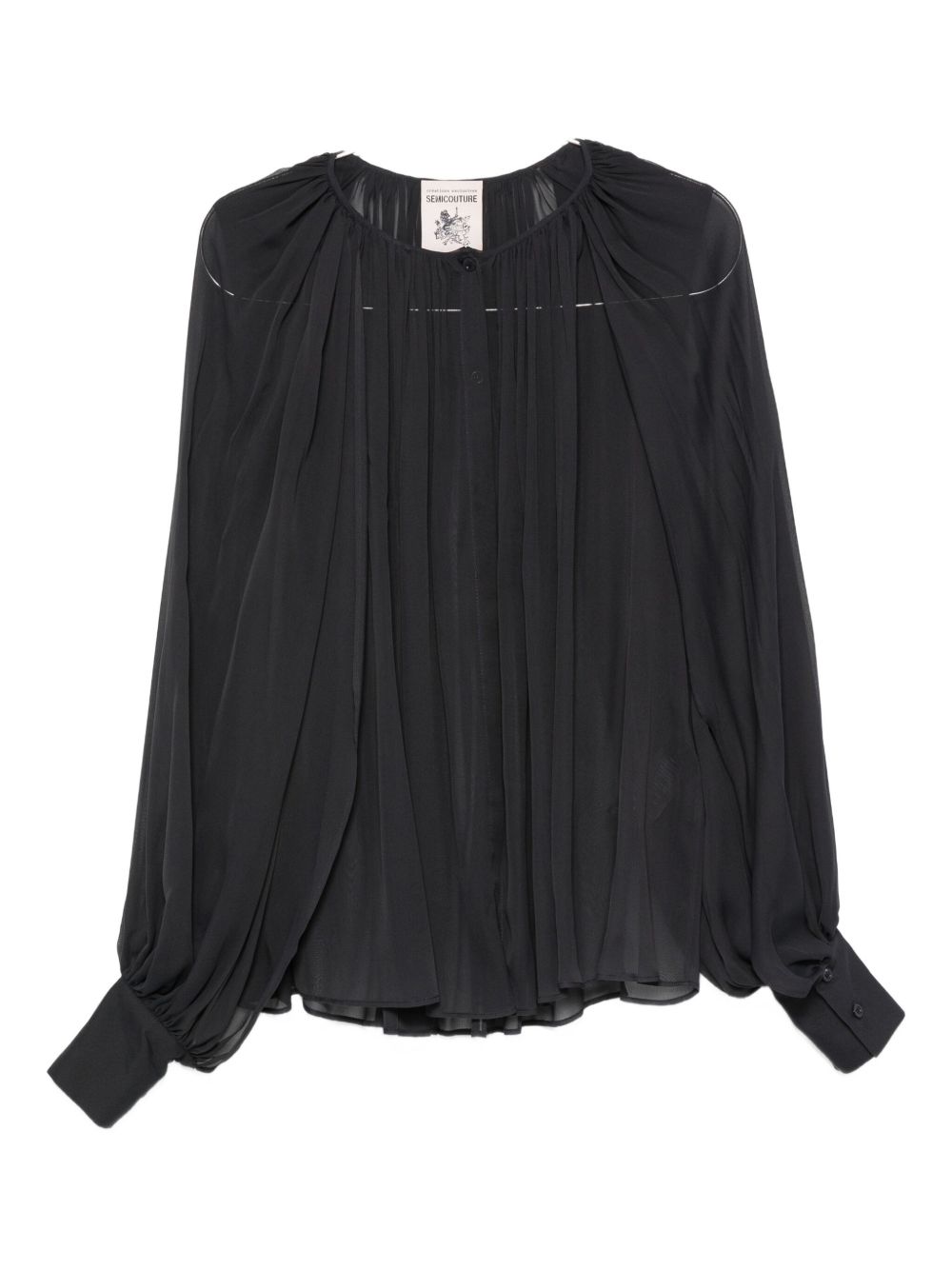 Semicouture Shirts Grey Acetate