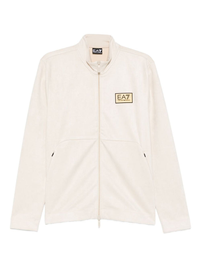 Ea7 Sweaters Beige Polyester