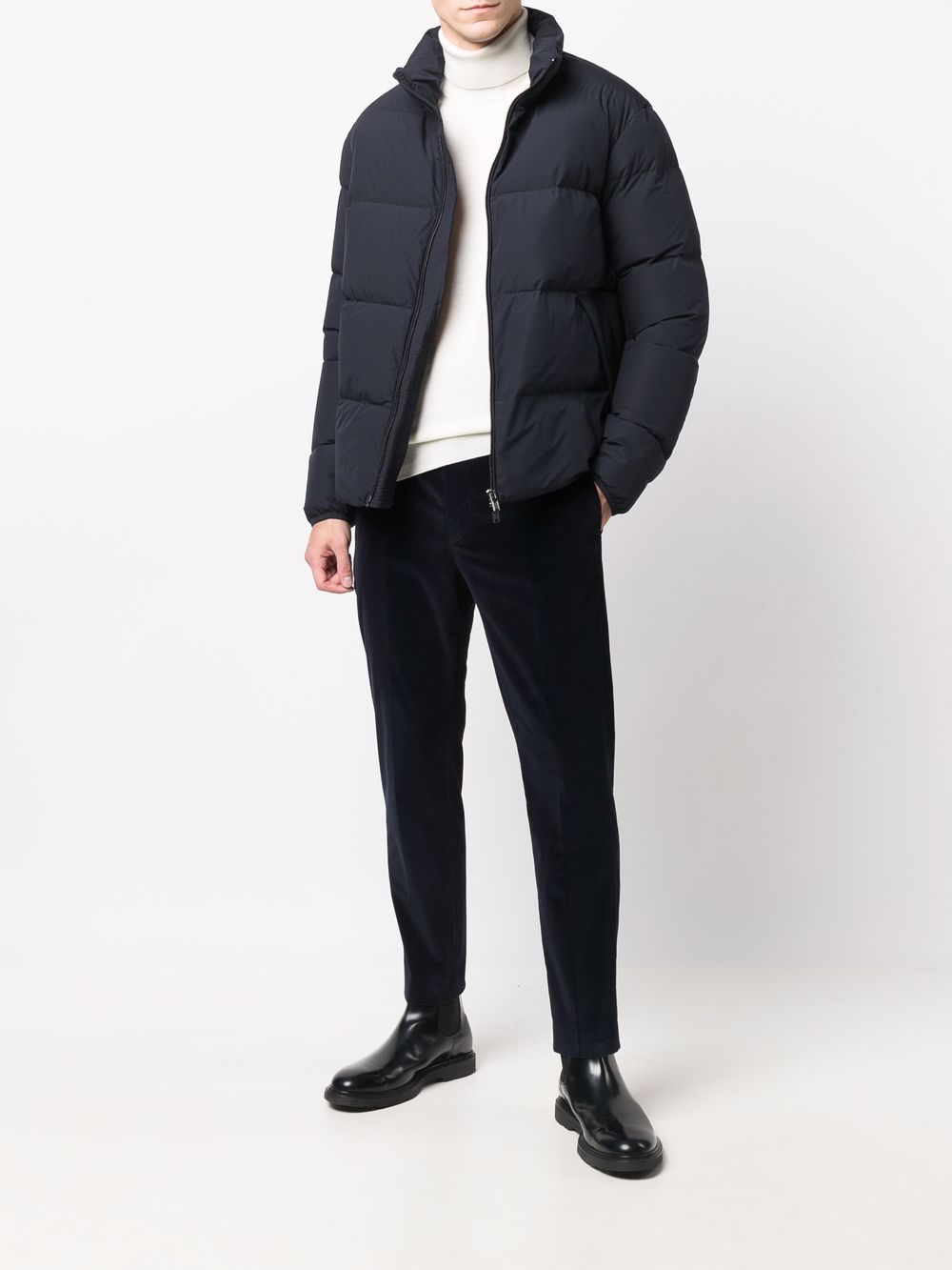 Emporio Armani Coats Blue Polyester