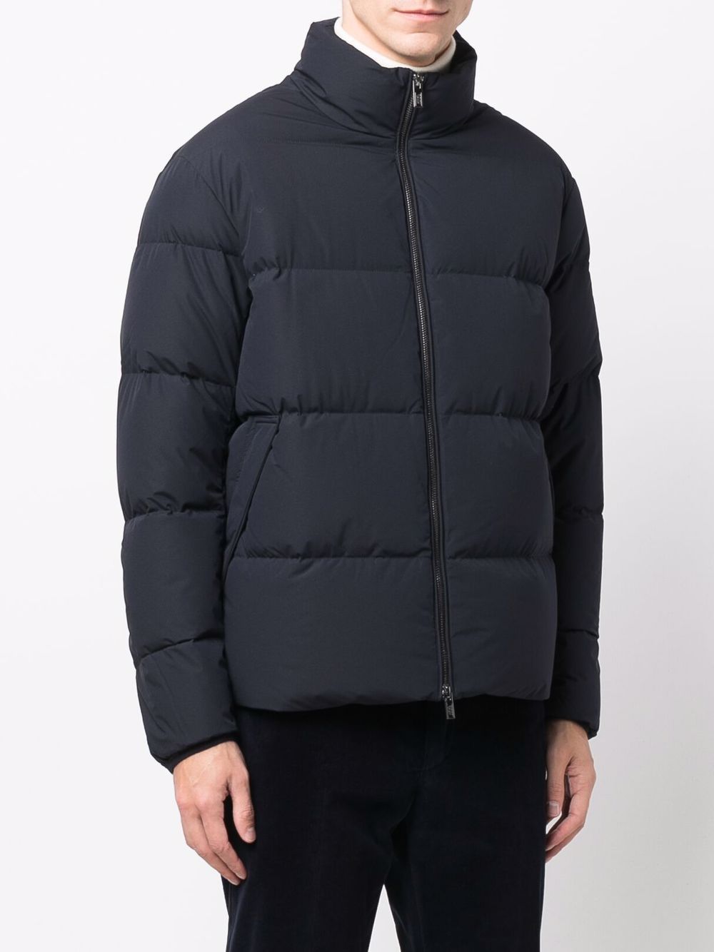 Emporio Armani Coats Blue Polyester