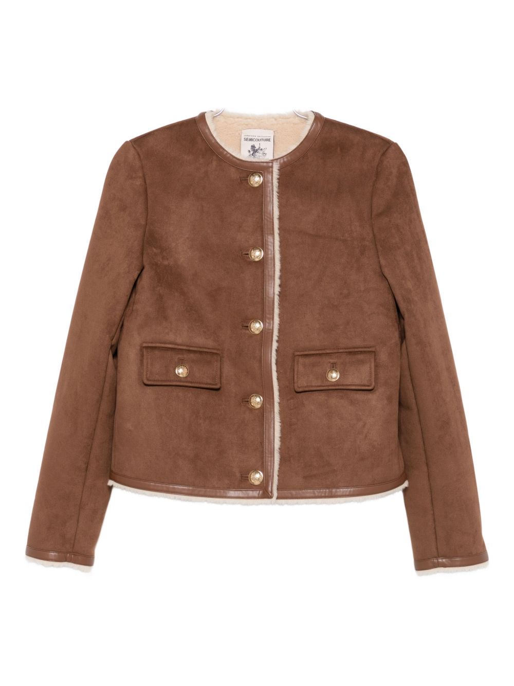 Semicouture Jackets Brown Polyester