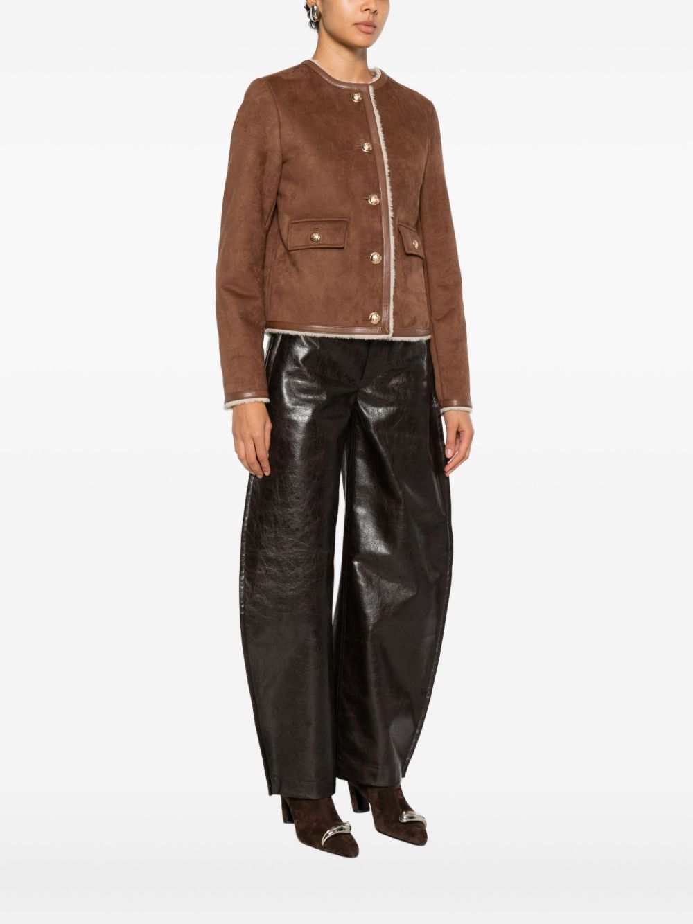 Semicouture Jackets Brown Polyester