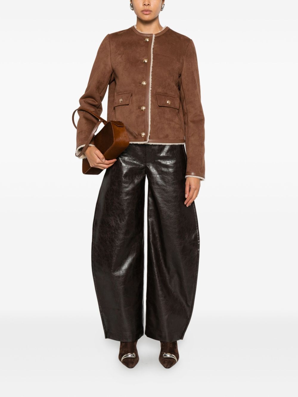 Semicouture Jackets Brown Polyester