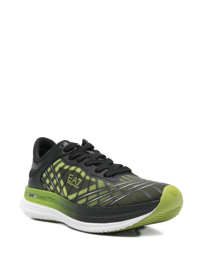 EA7 Sneakers Black Polyester