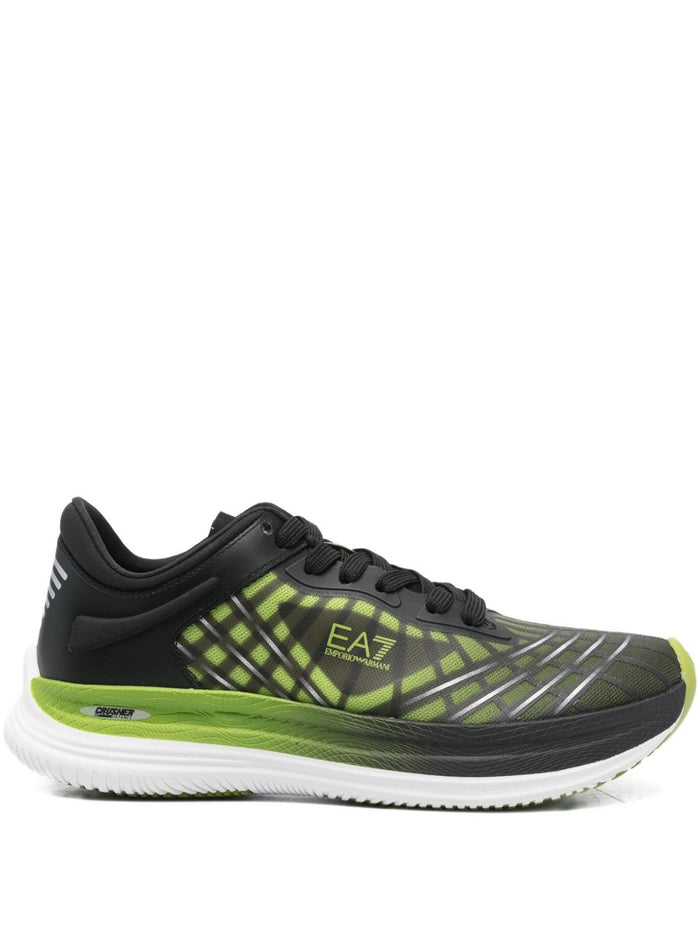 EA7 Sneakers Black Polyester