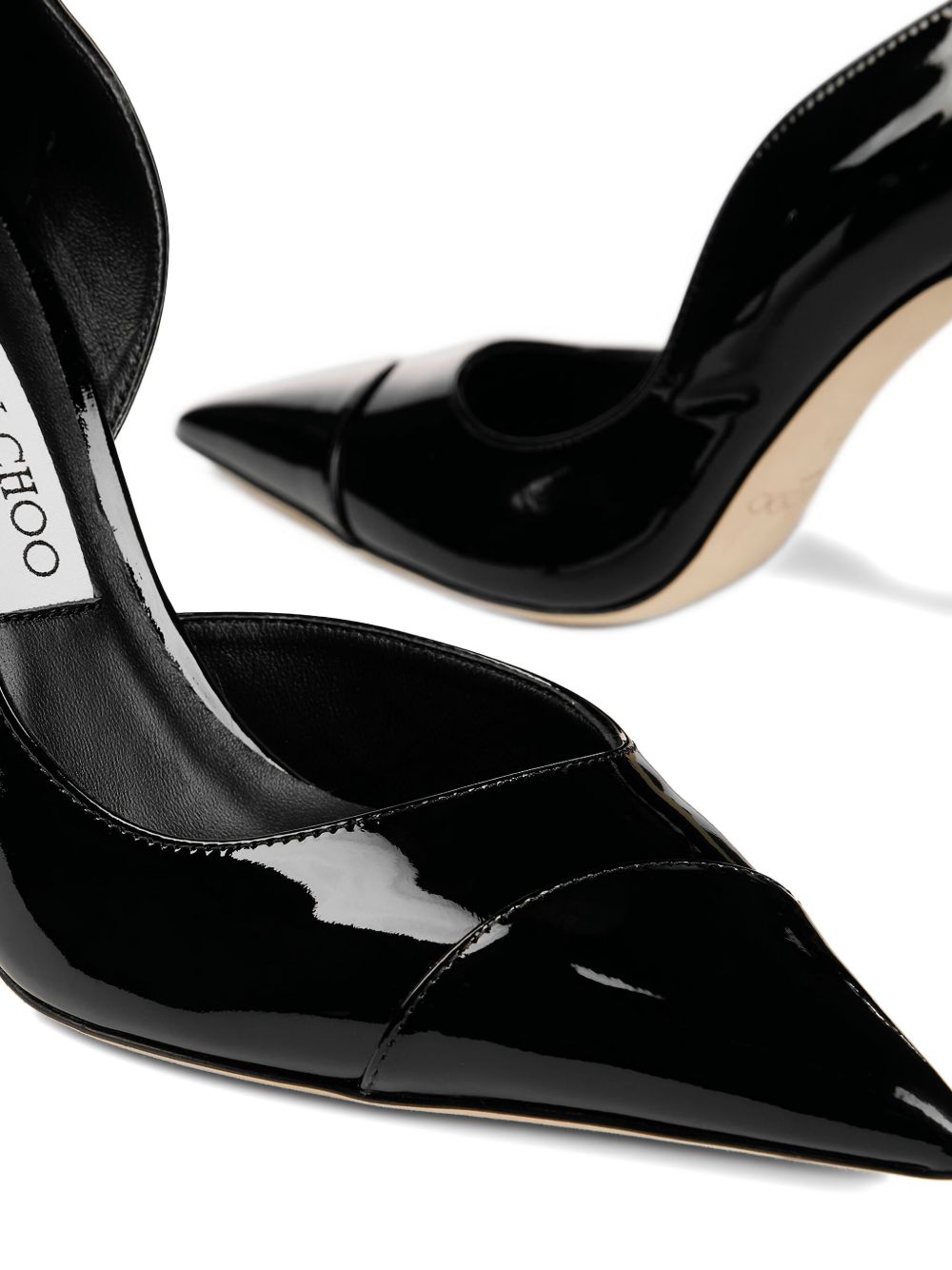 Jimmy Choo With Heel Black Leather Salpa Metal Plastic