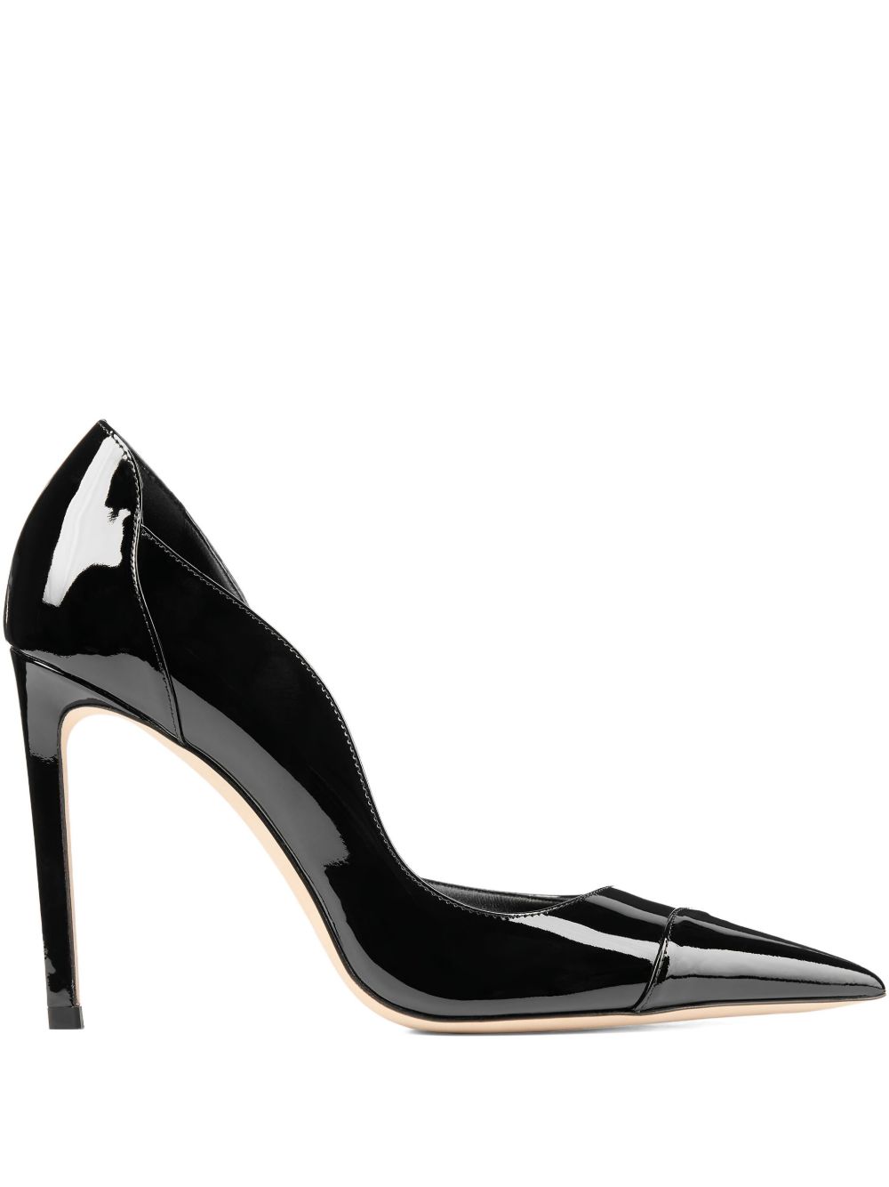 Jimmy Choo With Heel Black Leather Salpa Metal Plastic