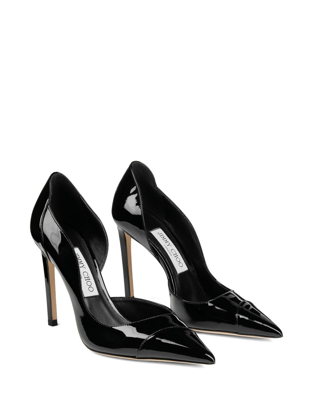 Jimmy Choo With Heel Black Leather Salpa Metal Plastic