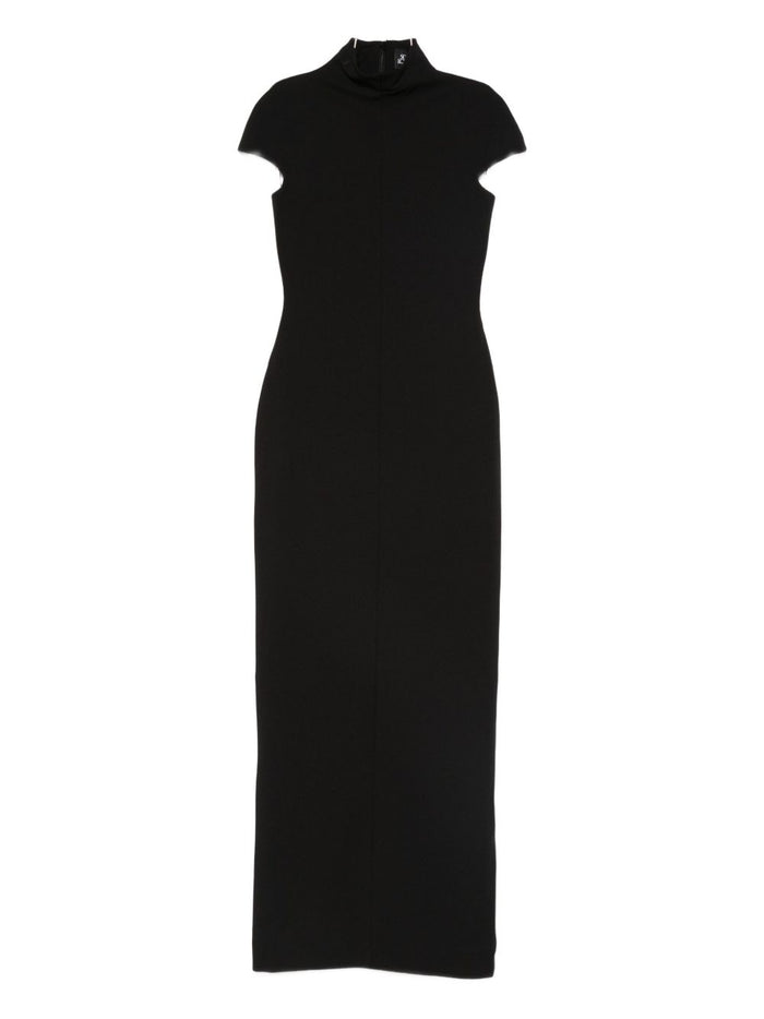 Solace London Dresses Black Polyester Elastane