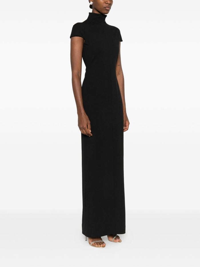Solace London Dresses Black Polyester Elastane