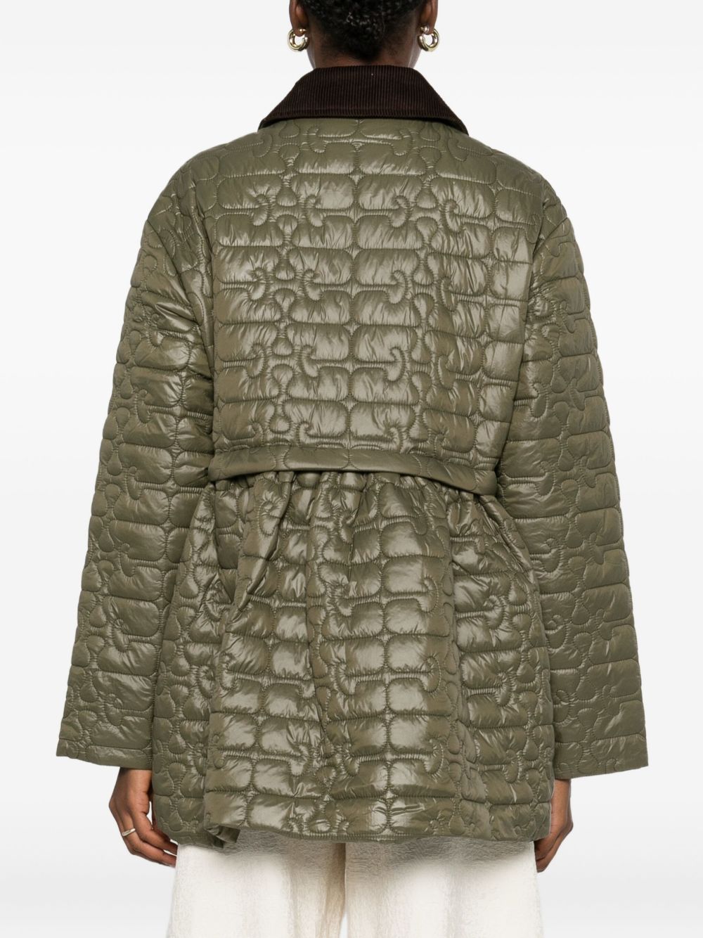 Ganni Jackets Green Recycled Nylon