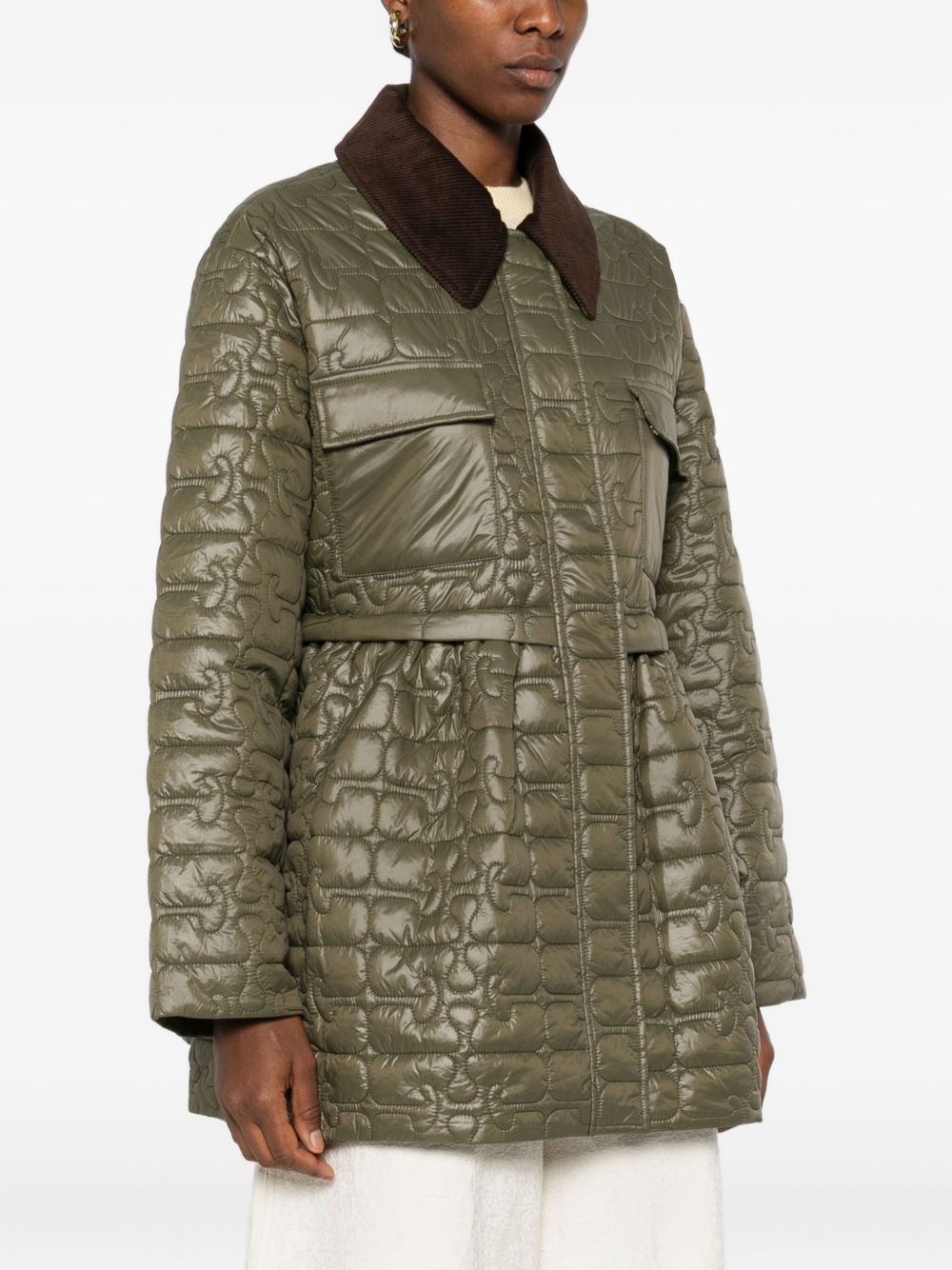 Ganni Jackets Green Recycled Nylon