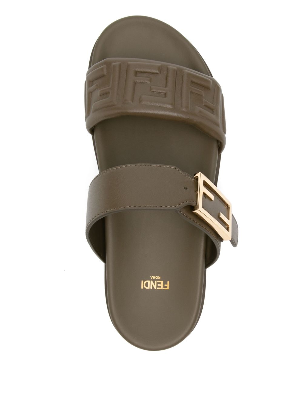 Fendi Sandals Green Agn+interno:vit