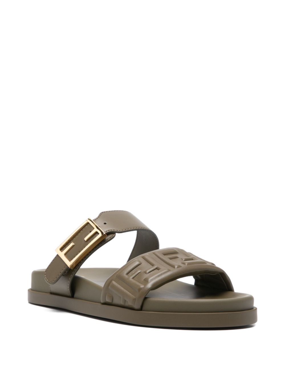 Fendi Sandals Green Agn+interno:vit