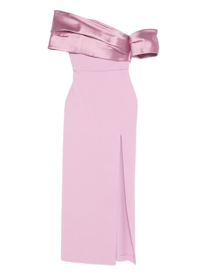 Solace London Dresses Pink Polyester Elastane