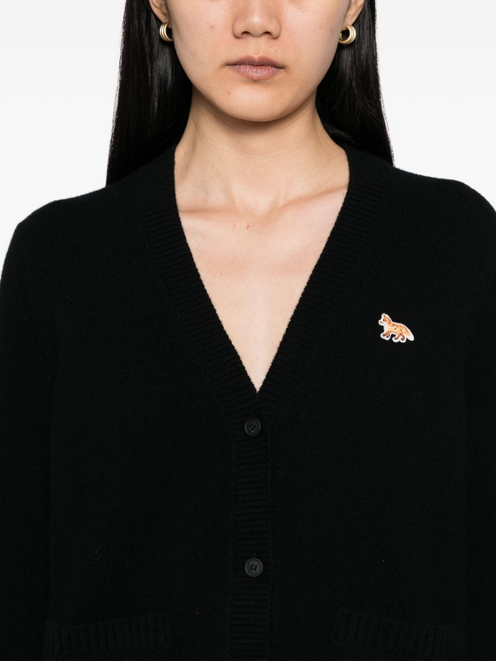 Maison Kitsune Sweaters Black Lambs Wool