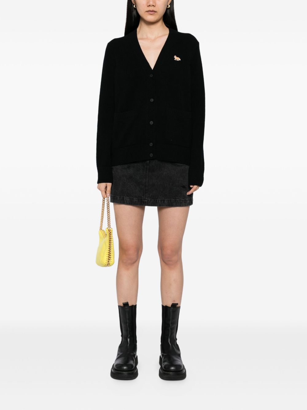 Maison Kitsune Sweaters Black Lambs Wool