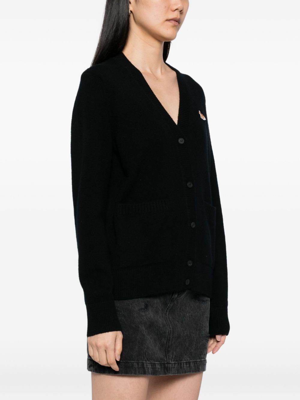 Maison Kitsune Sweaters Black Lambs Wool