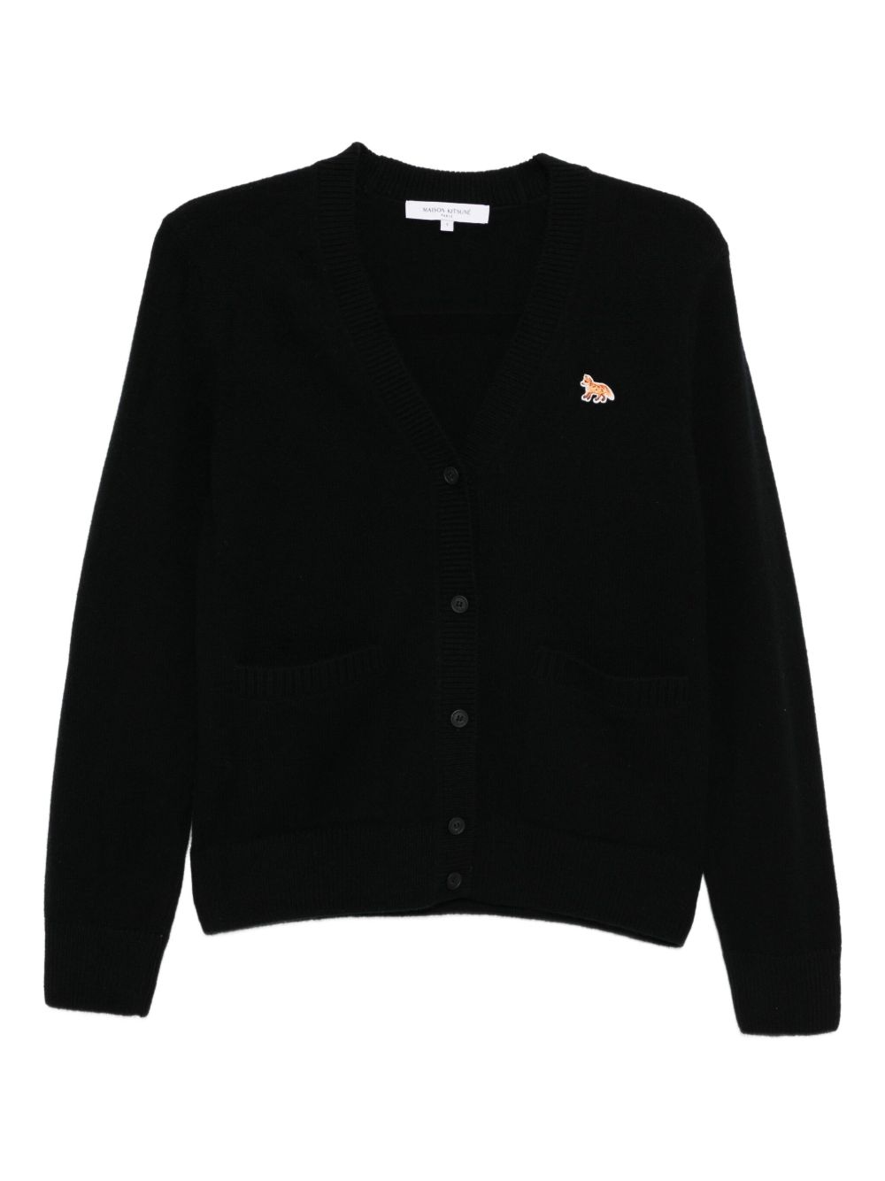 Maison Kitsune Sweaters Black Lambs Wool
