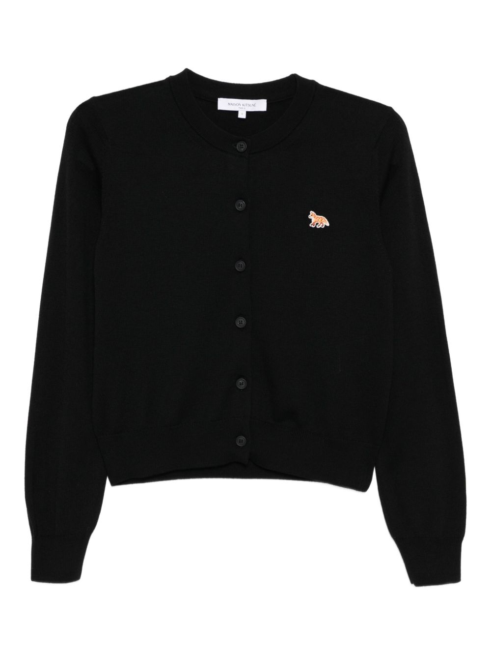 Maison Kitsune Sweaters Black Wool
