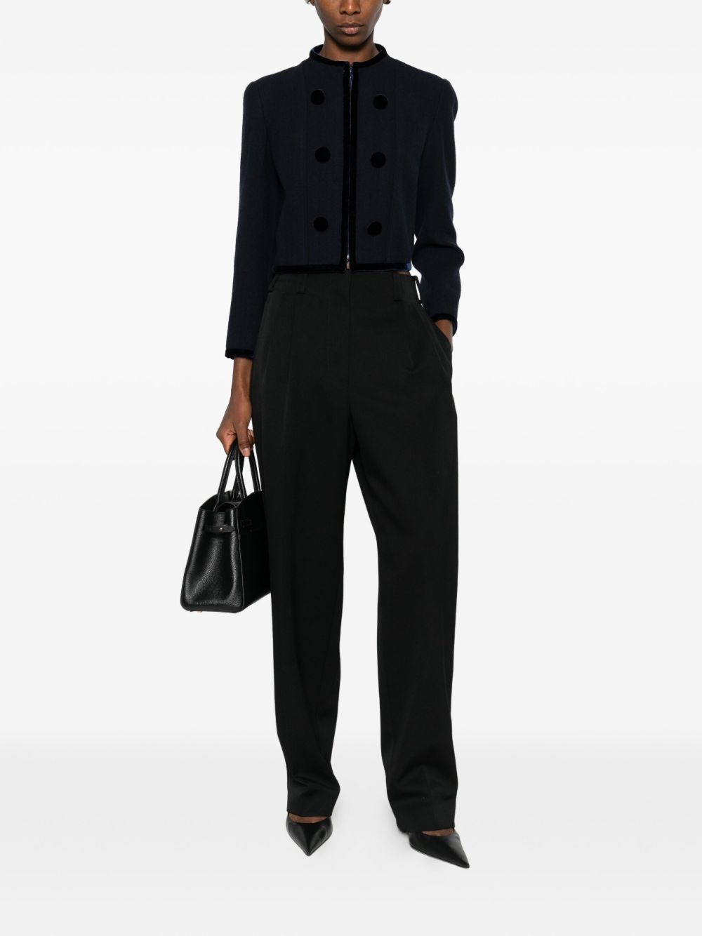 Emporio Armani Jackets Blu Virgin Wool