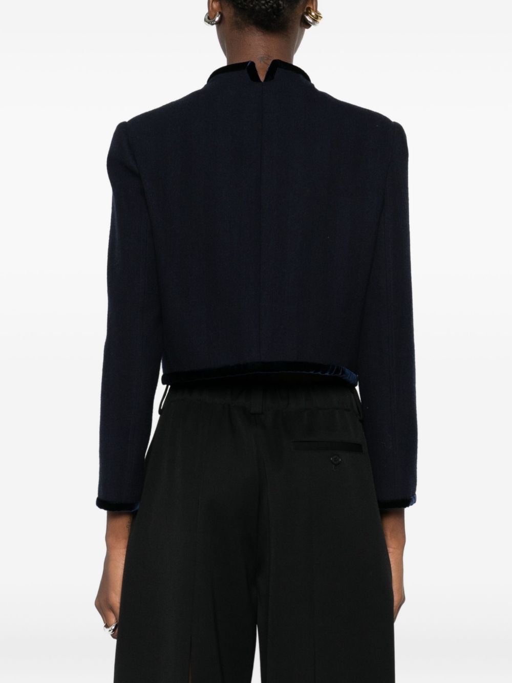 Emporio Armani Jackets Blu Virgin Wool